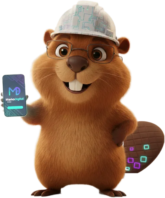 הבונה של MarkoDigital מציג עמוד עסקי דיגיטלי